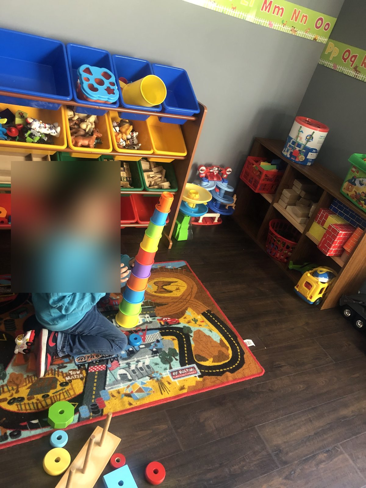 A child learning through play
